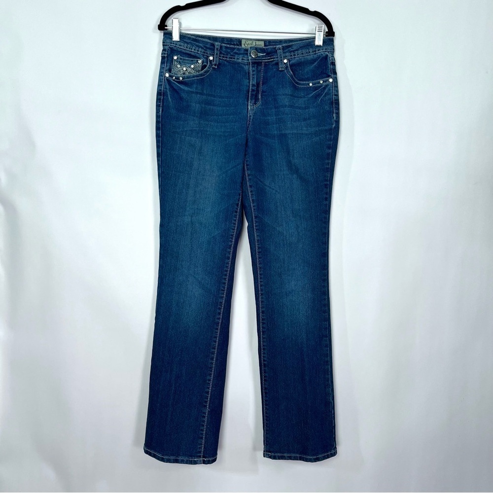 Earl Jeans Denim Pants Jeans with Stone Detail Pockets Sz 8